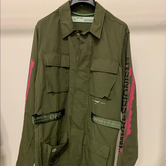 Off White Military Field Jacket - Picture 2 of 4